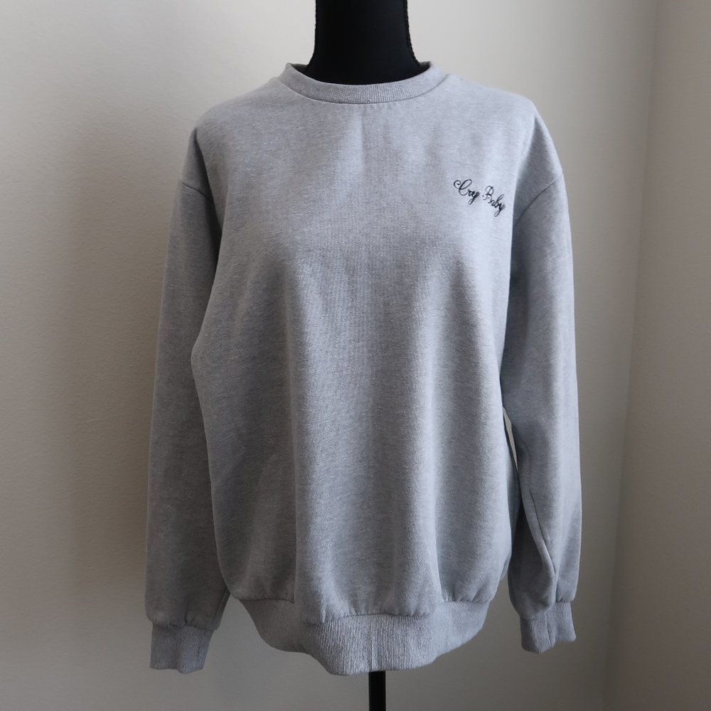 Cry Baby Grey Signature Crewneck